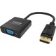 Vision TC-DPVGA/BL adaptador de cable de vídeo DisplayPort VGA (D-Sub) Negro